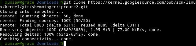 iproute2 git clone