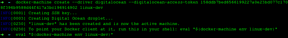 Docker Machine Digitalocean Cloud