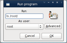 linux gksu: run command as root user using gnome gui