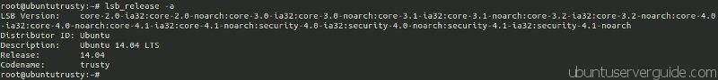 checking lsb release How to Upgrade Ubuntu Server 12.04 to Ubuntu Server 14.04 LTS