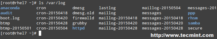 Linux Log Files Location