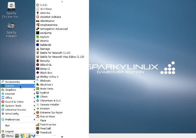 SparkyLinux C GameOver Edition