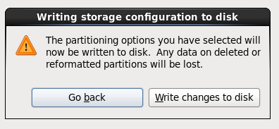 Write changes to disk