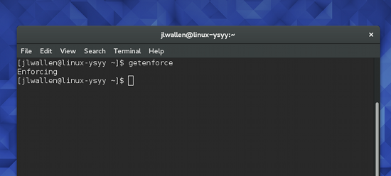 ͼ 1getenforce ʾ SELinux ״̬ Enforcing ״̬