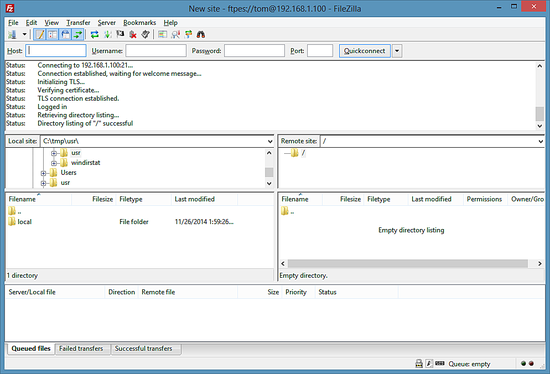 FileZilla_logged_in