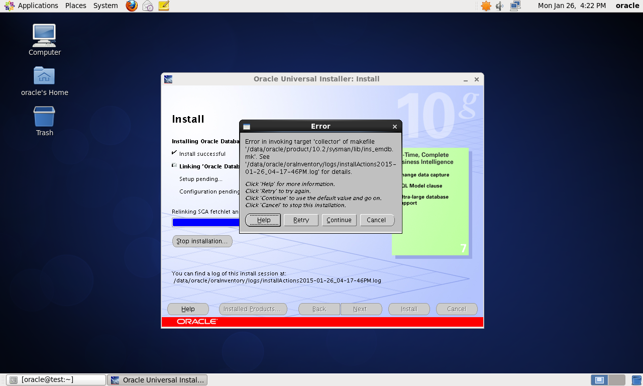 CentOS 6.4 64bit װOracle 10G  - 28  | ά־