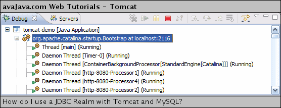 Tomcat started in Eclipse