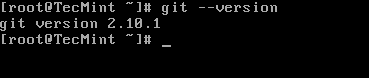 检查 Git 的安装版本