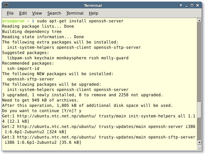  Ubuntu14.04  SSH ¼
