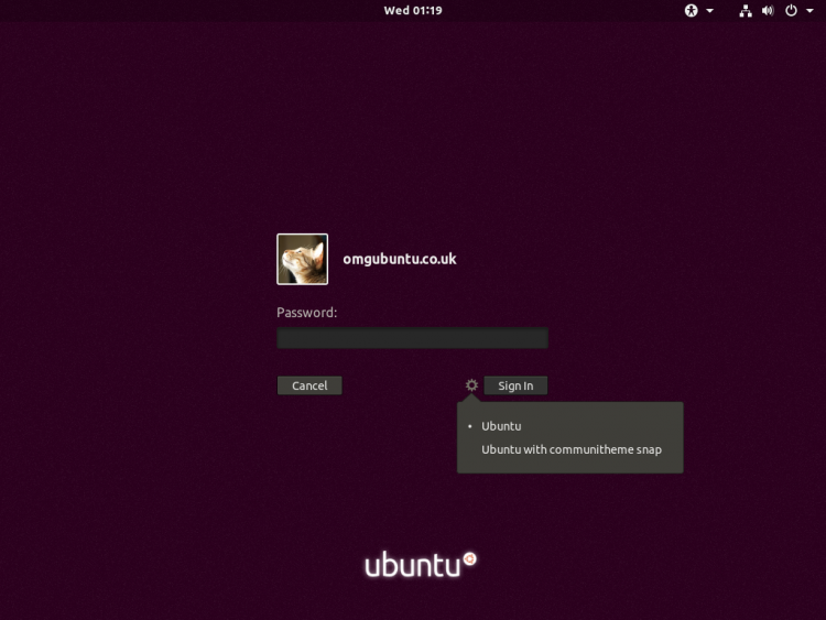 Ubuntu GDM¼Ļ - Ự