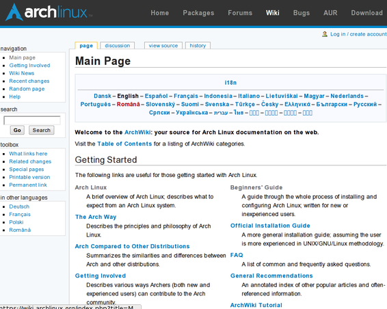 Arch Linux wiki ͽ̳